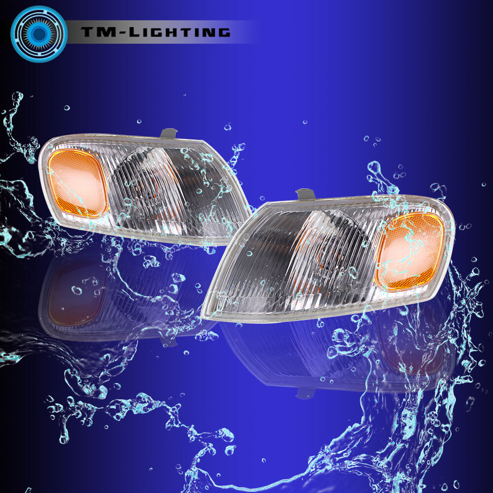 Halogen Headlights Headlamp Corner Parking Lights For 1998-2000 Toyota Corolla