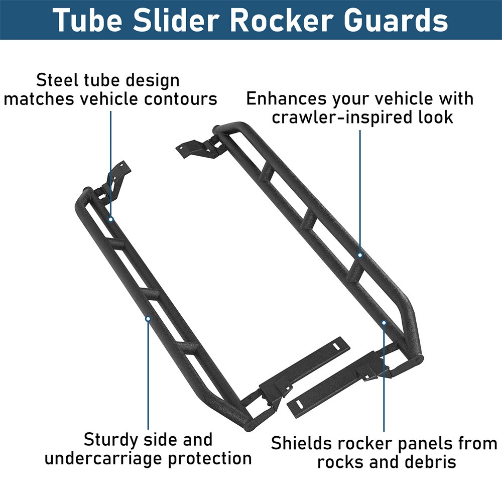 For 2013-2017 Subaru Crosstrek Front Rear Bumper Rally Bull Bar Tube Rock Slider