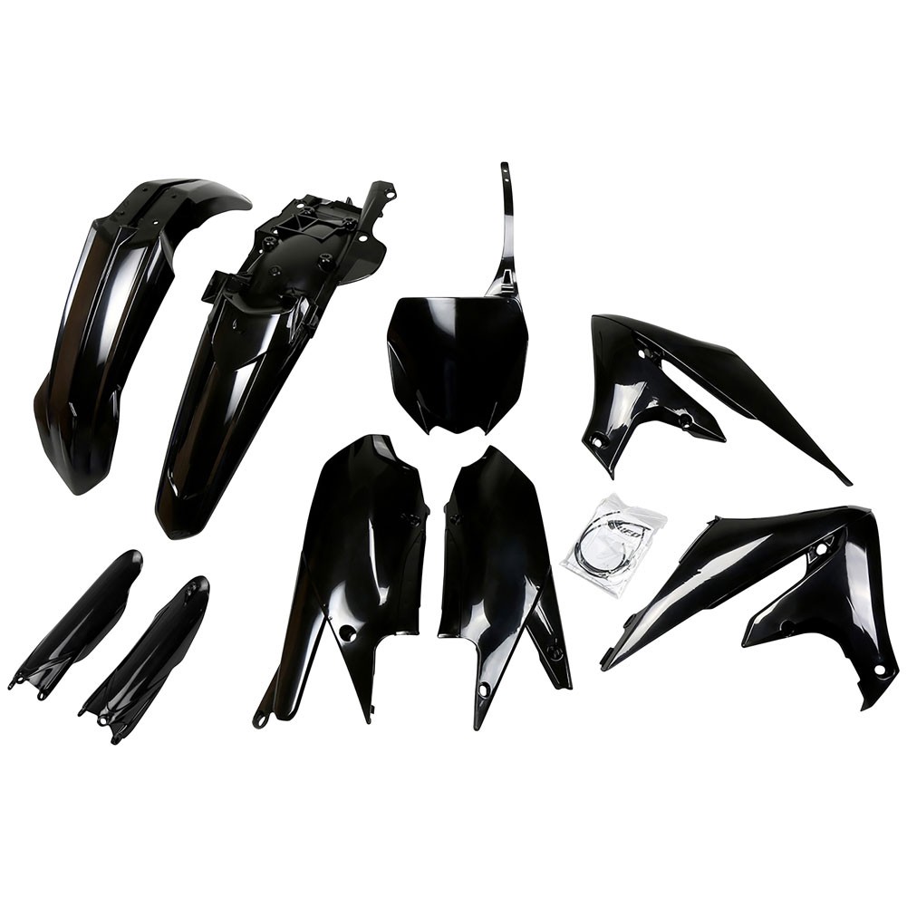 UFO Full Plastic Kit Black For Yamaha YZ250F 2019-2023