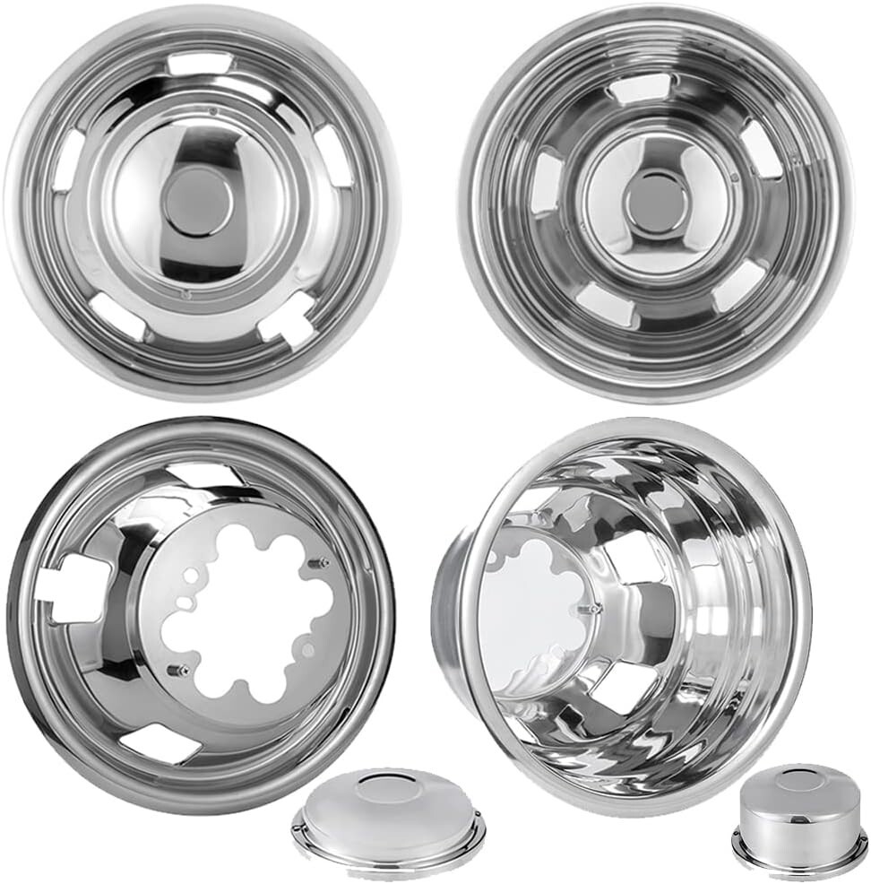 4 New For 2003-2019 Dodge Ram 3500 17″ Dually Wheel Simulators Dual Rim Liners