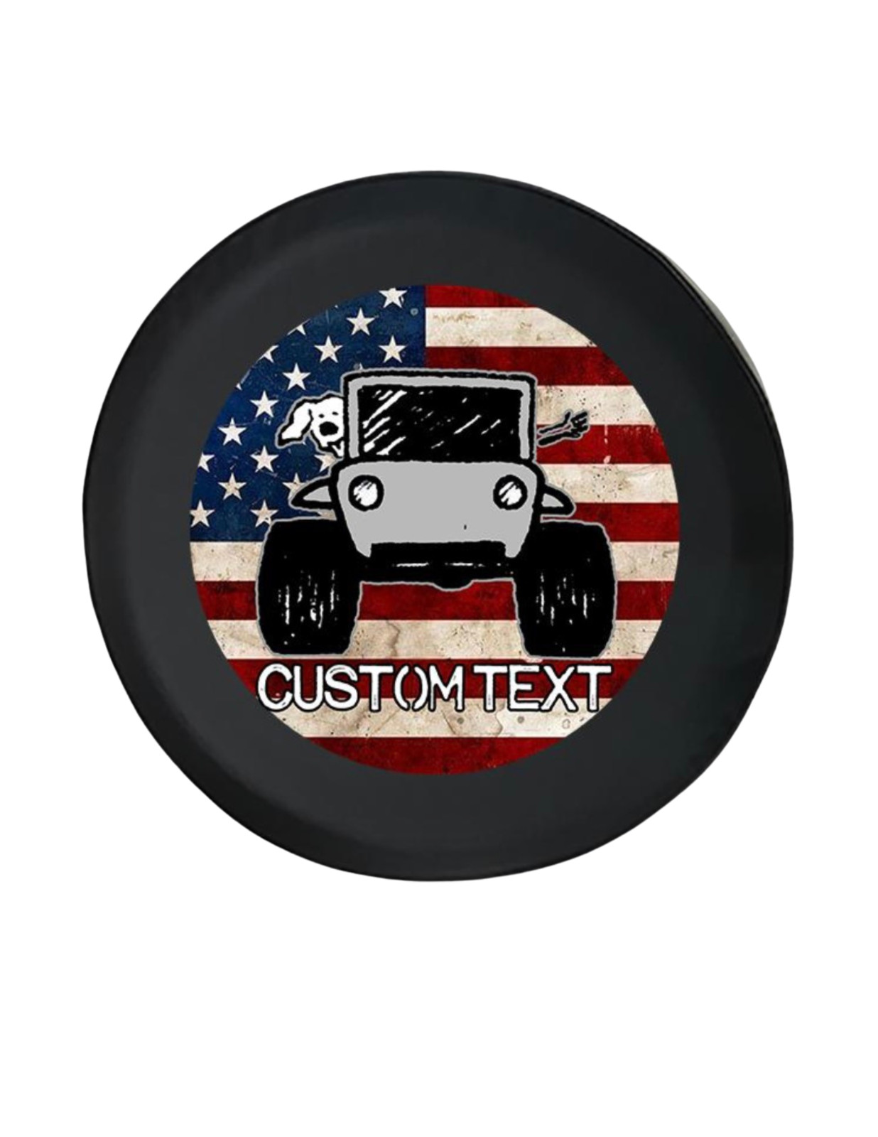 Custom Spare Tire Cover Oversized Up To 35 Inch Wheels With/Without Camera Hole