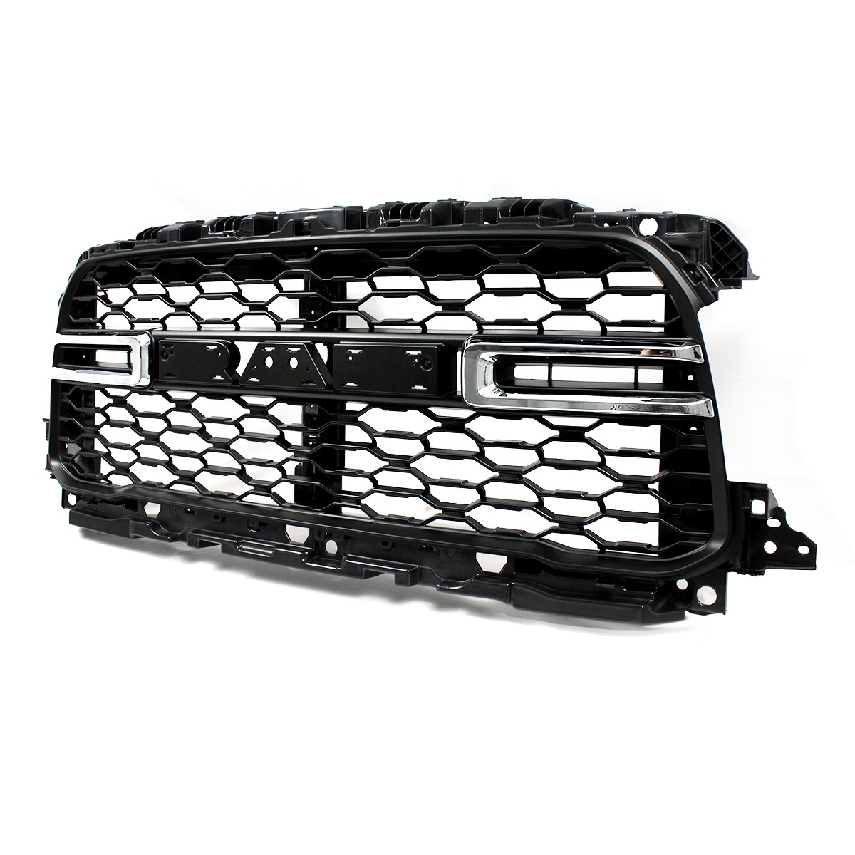 Matte Black W/Chrome Trim Front Bumper Grille For 2019-2023 2024 Ram 2500 3500