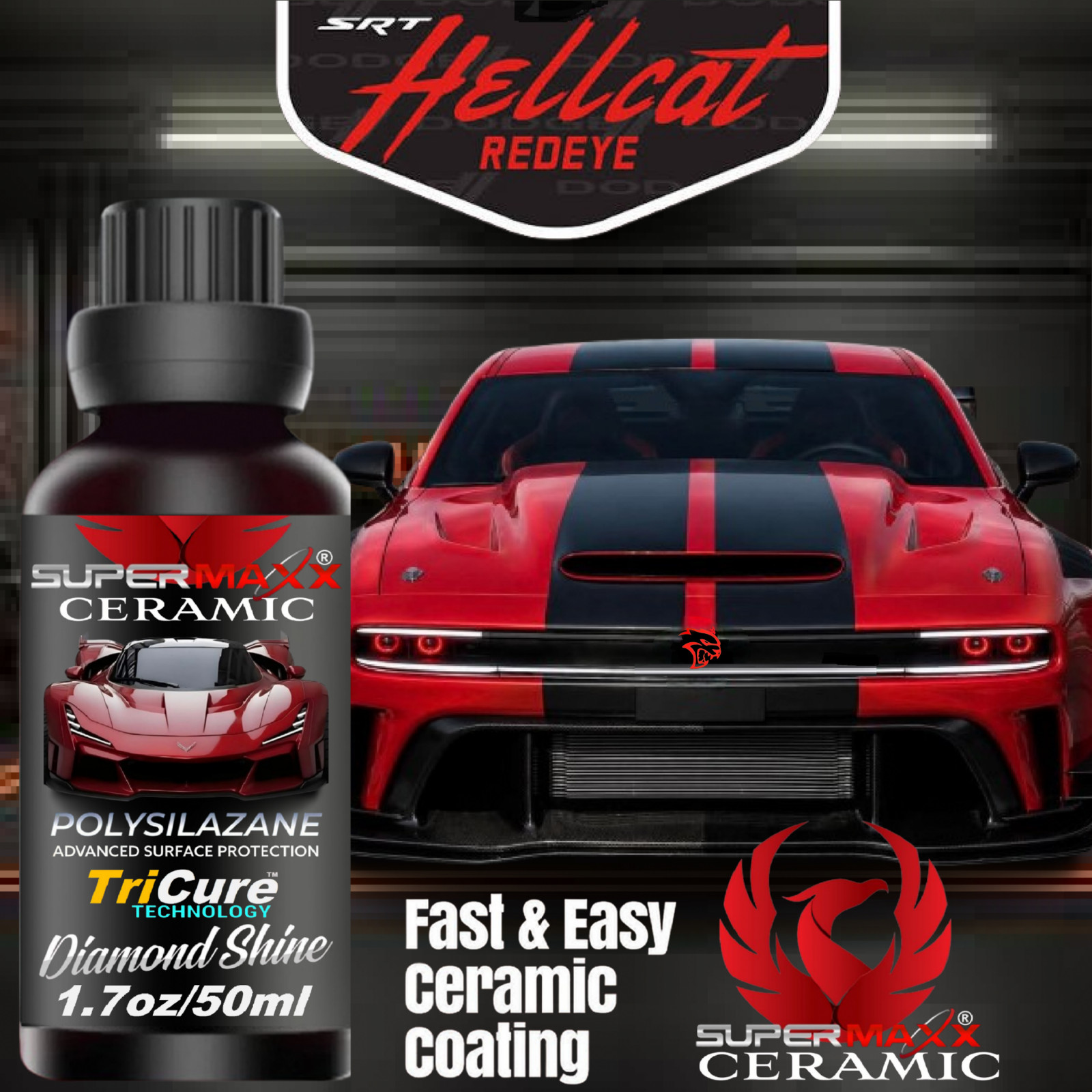 CERAMIC CAR COATING 5-YEAR WET LOOK HIGH GLOSS ADVANCED PAINT PROTECTION – ‘KIT’