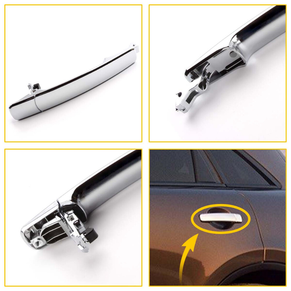Front / Rear / Left / Driver Side Outside Chrome Door Handle for Nissan Infiniti
