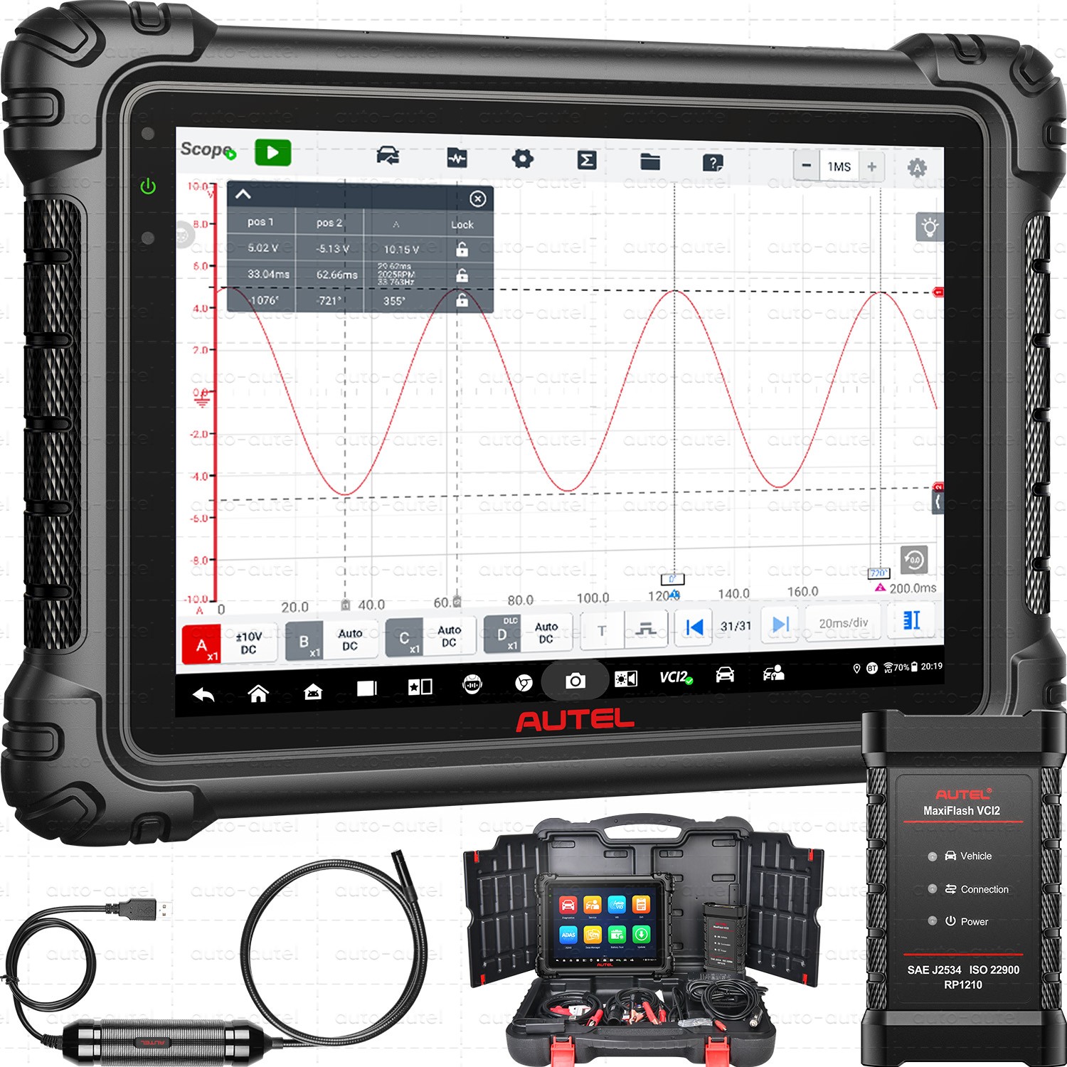 🎁【2-YEAR FREE UPDATE】🎁2026 Autel MaxiSys MS909 S2 VCI2 Programmer Topology 3.0