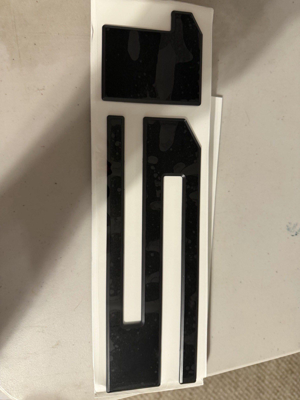 2 Matte Black 3D Raised Tailgate Insert Letters for 2021-2026 F 150 Model Emblem