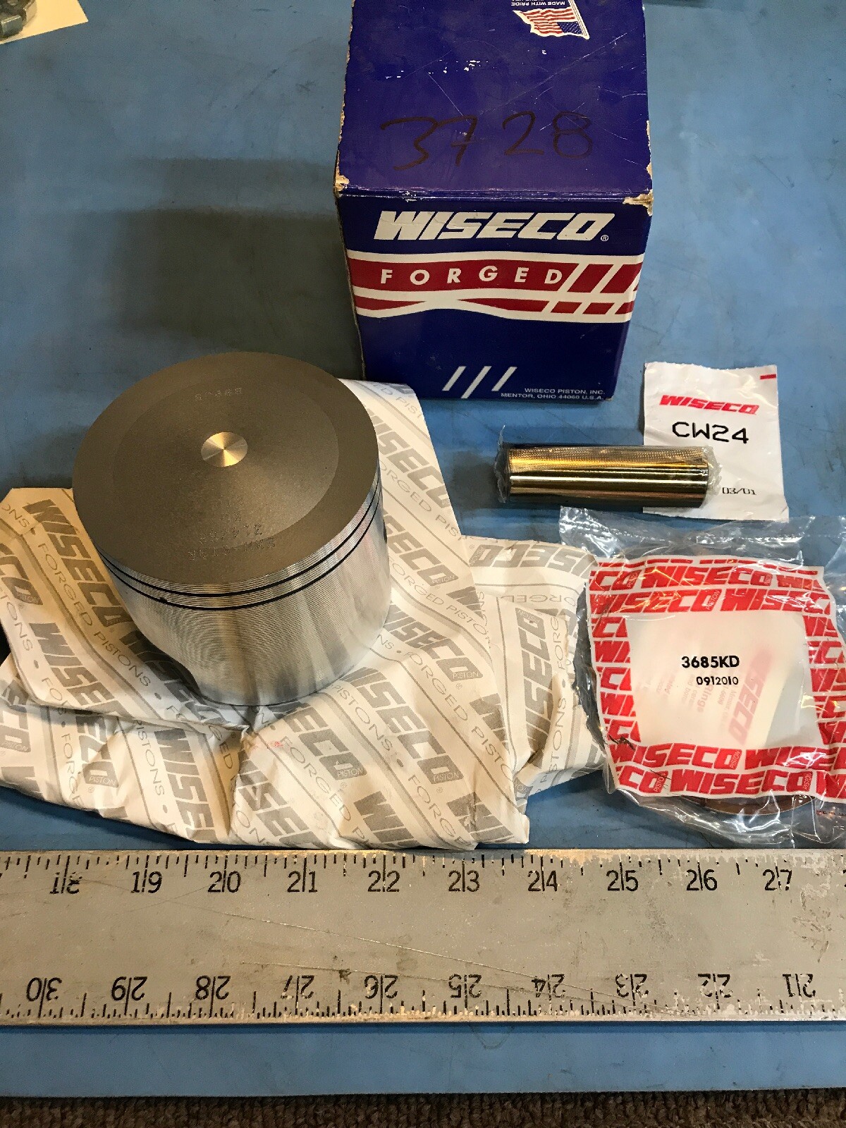 IP3728 WISCO MARINE PISTON 3143SS OMC LOOP CHARGE 4368590 BORE 3.6850-3.6860