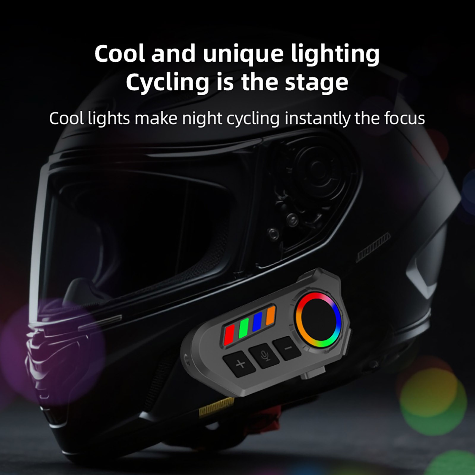 Bluetooth 6.0 Motorcycle Helmet Headset Voice Assistant IP65 Dust Rain Proof