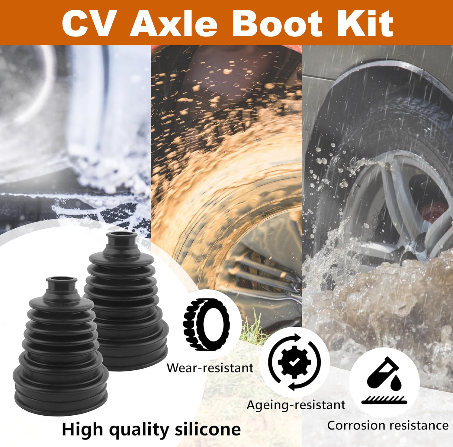 CV Joint Boot Kit for Lincoln CV Axle Boot Repair Dustproof & Waterproof Protect