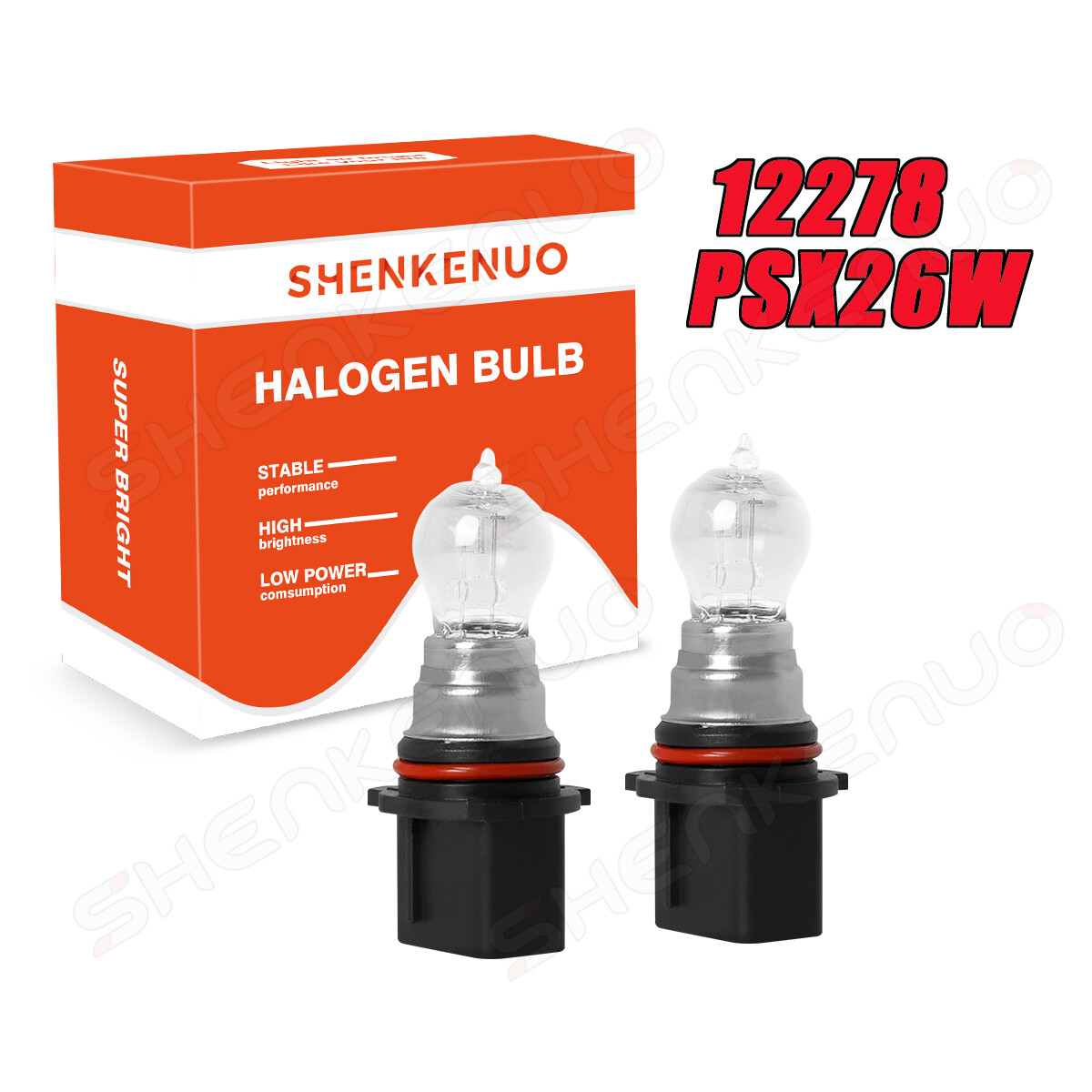 PSX26W 12278 Halogen Fog Light Bulb Warm White for Toyota Highlander 2011-2013