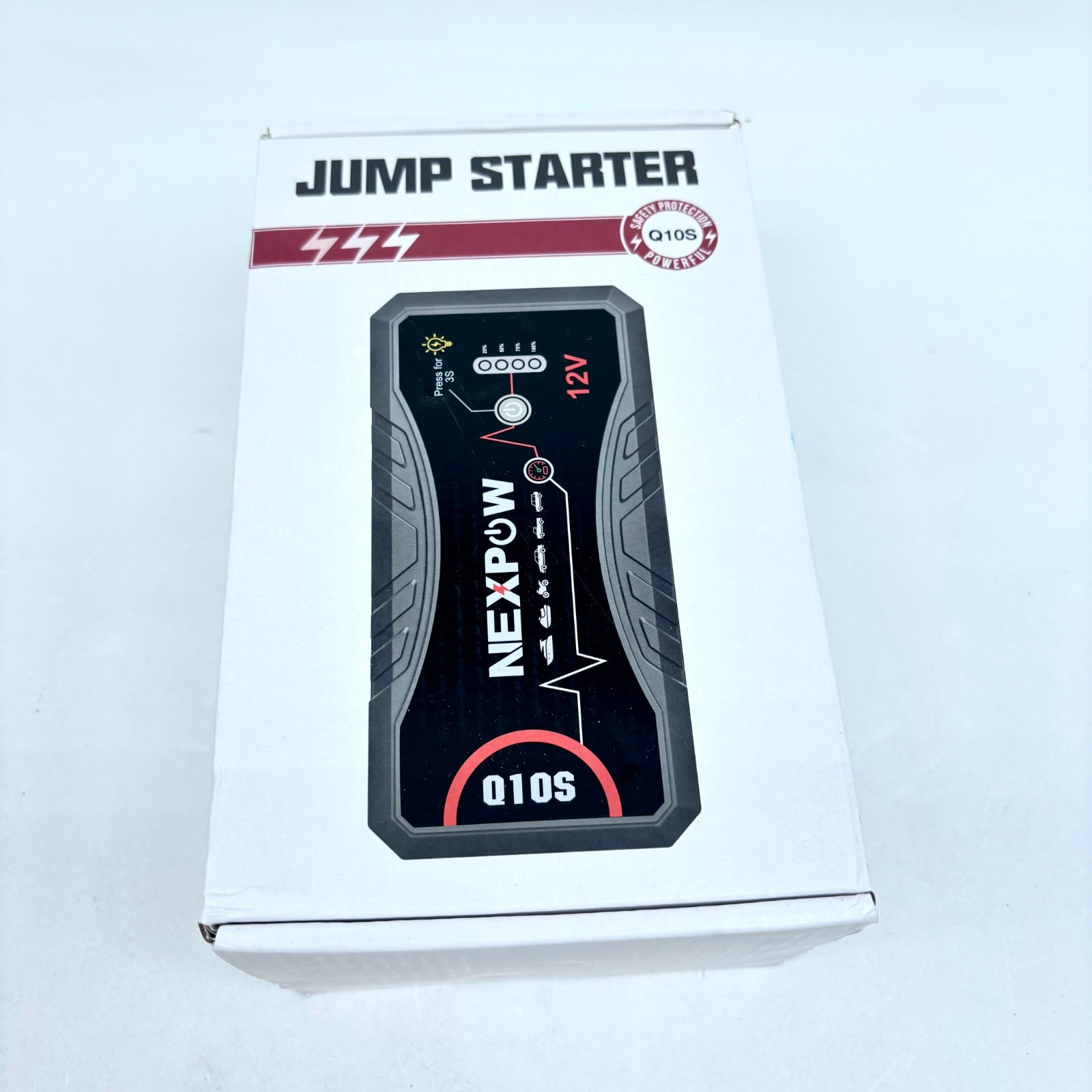 Nexpow Portable Rechargeable Car Jump Starter Model Q10S – Black