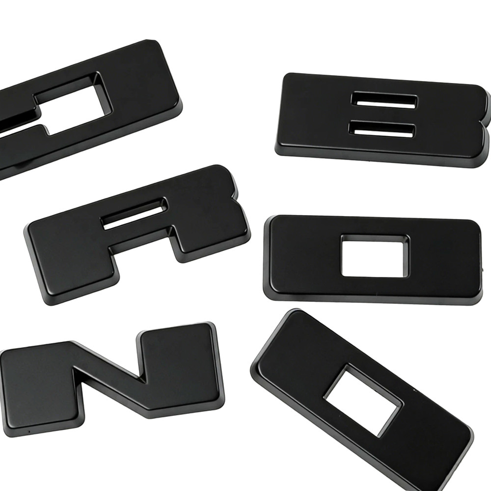 6Pcs ABS Tailgate Overlays Letters For 2021-26 Bronco Sport Emblem Matte Black