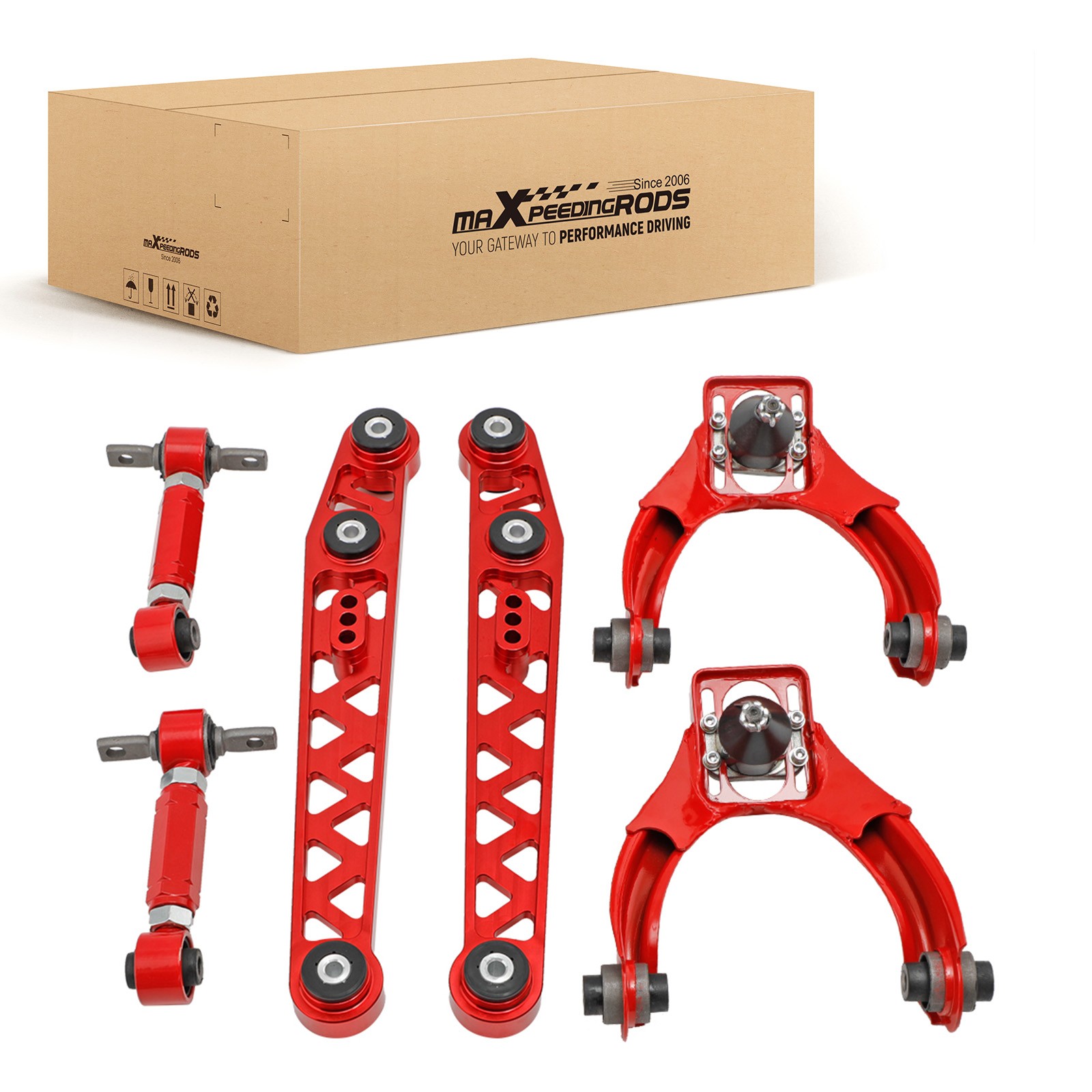 Adjustable Coilovers Struts w/ Camber Control Arms Kit for Honda Civic 96-00 EK
