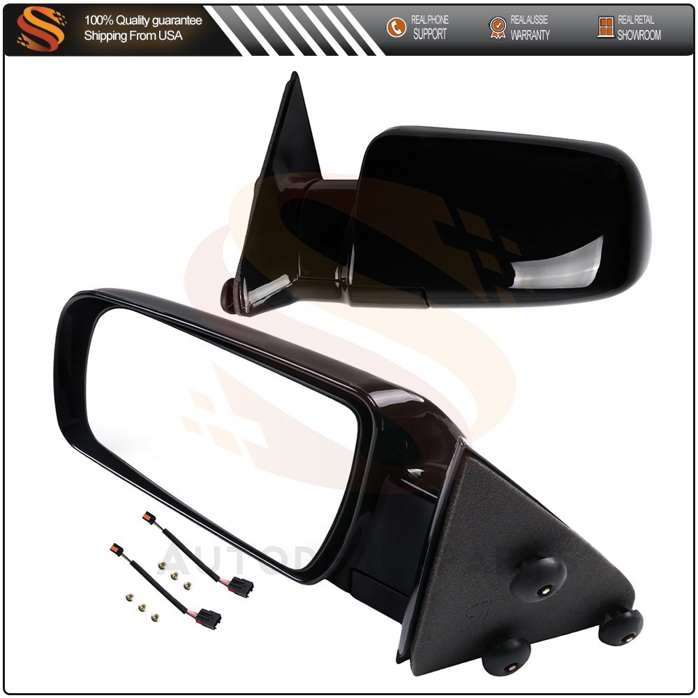 Manual Fold Side View Tow Mirrors Pair For 1988-2000 GMC Chevy 1500 2500 Pickup