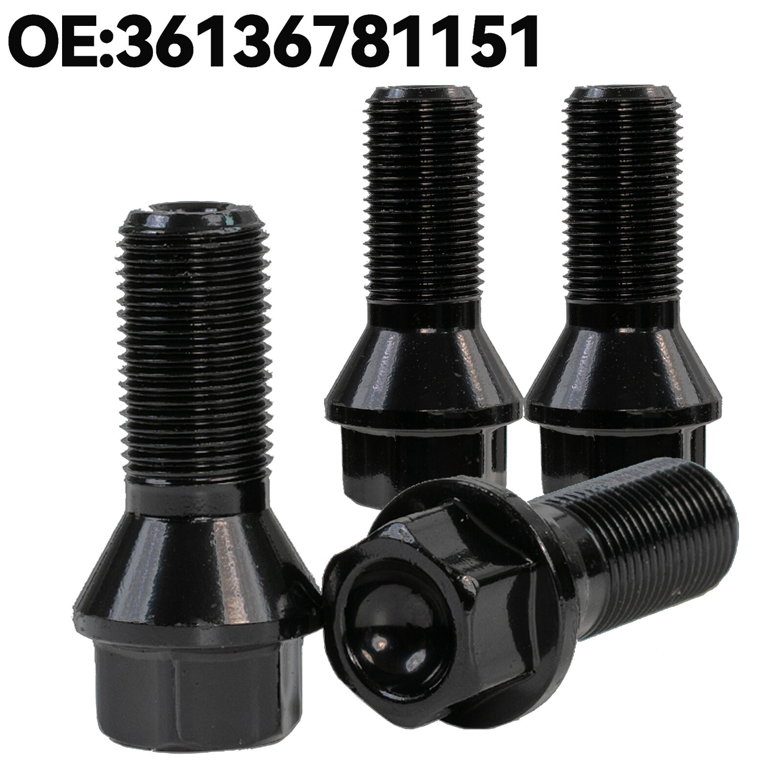 4x Car Wheel Lug Bolts Nuts For BMW F20 F30 F07 F25 E70 E71 M14x1.25 36136781151