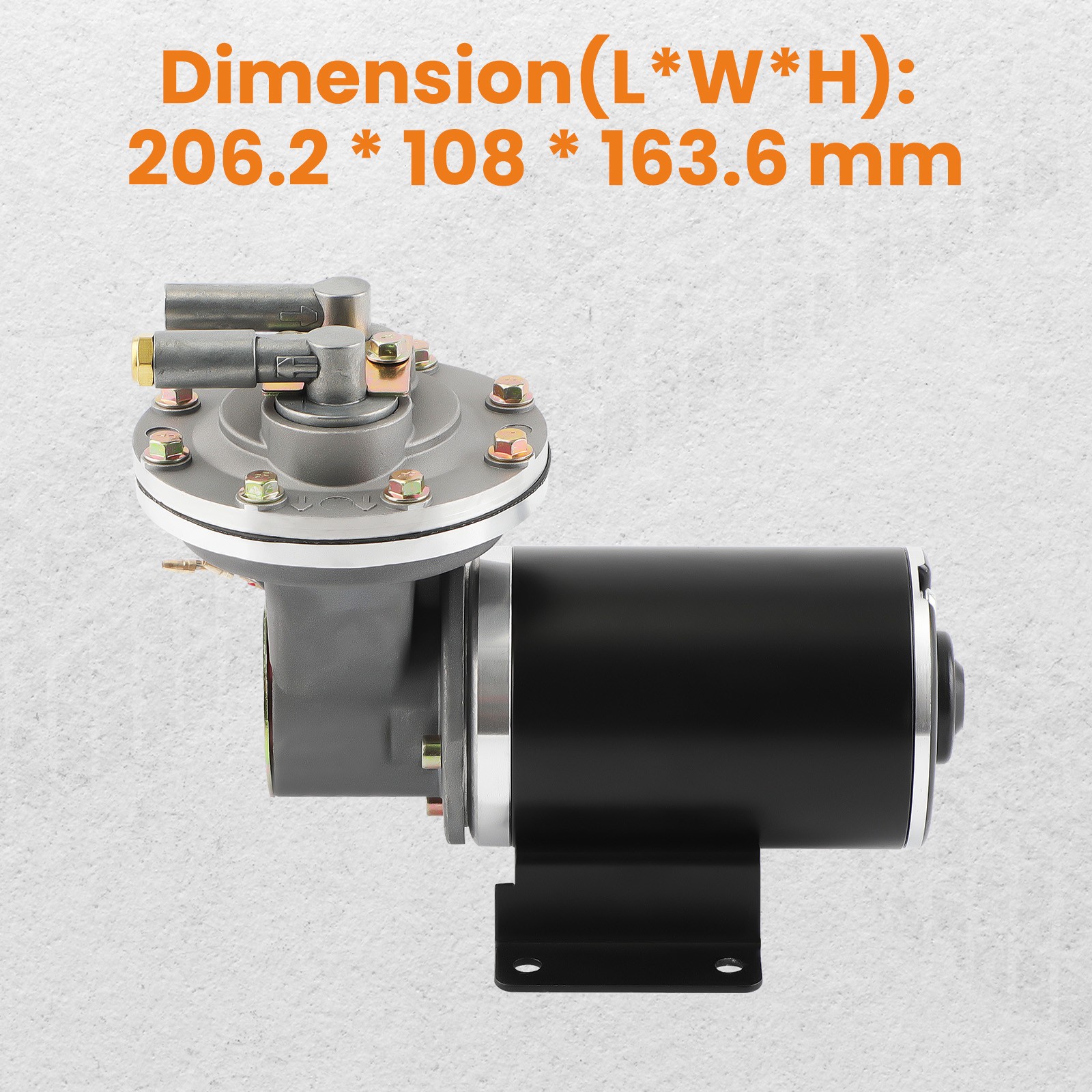 Electric Vacuum Pump Kit for Brake Booster 12 Volt 18″ to 22″ Easy Installation