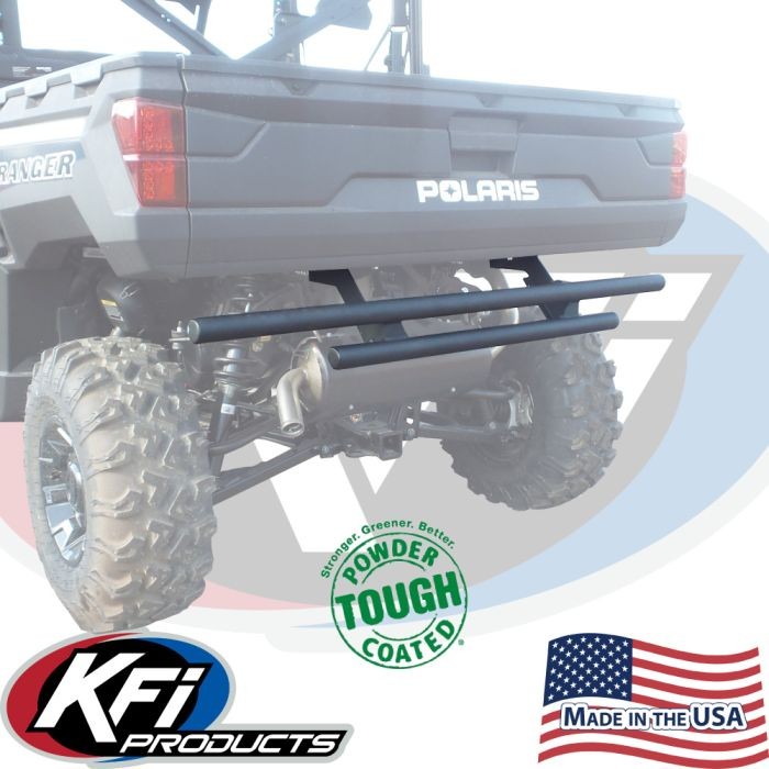 KFI Products Round Rear Bumper Black 102075 Polaris Ranger 1000 2020-2025