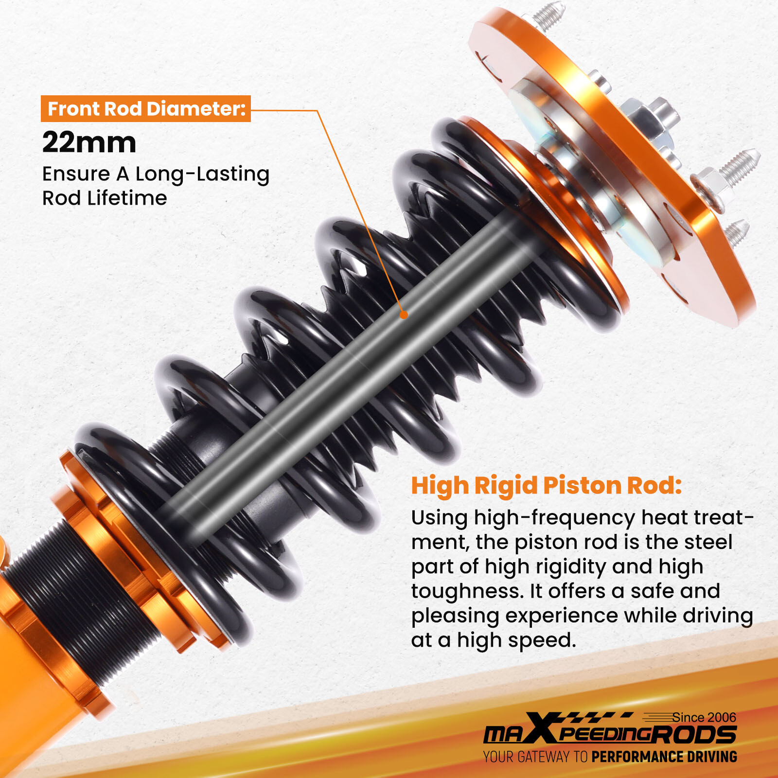MaXpeedingrods Coilover Suspension Lowering Kit For Nissan Sentra 2007-2012