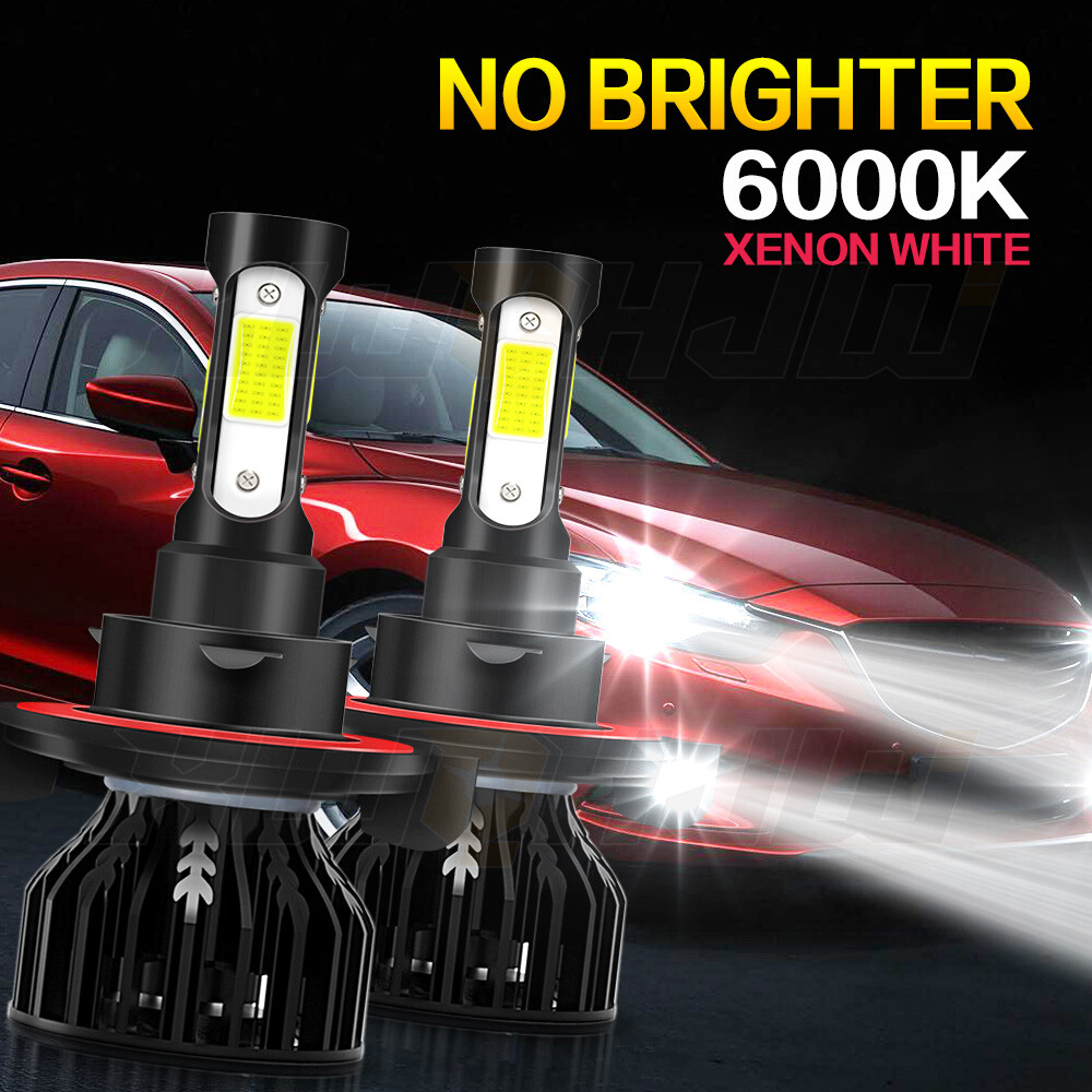 2X H13 9008 Super Bright LED Headlight Bulbs Kit 660000LM 6000K White Hi-Lo Beam