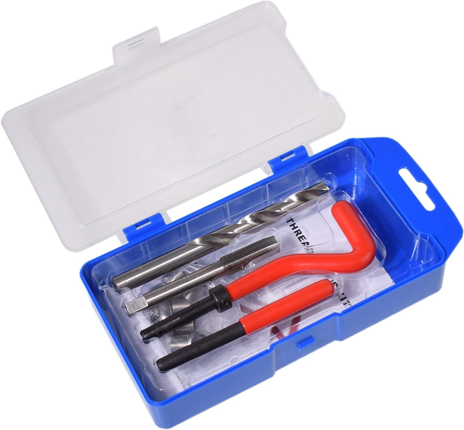 M12 X 1.75 Thread Repair Kit with HSS Drill Bit and 10 Wire Inserts