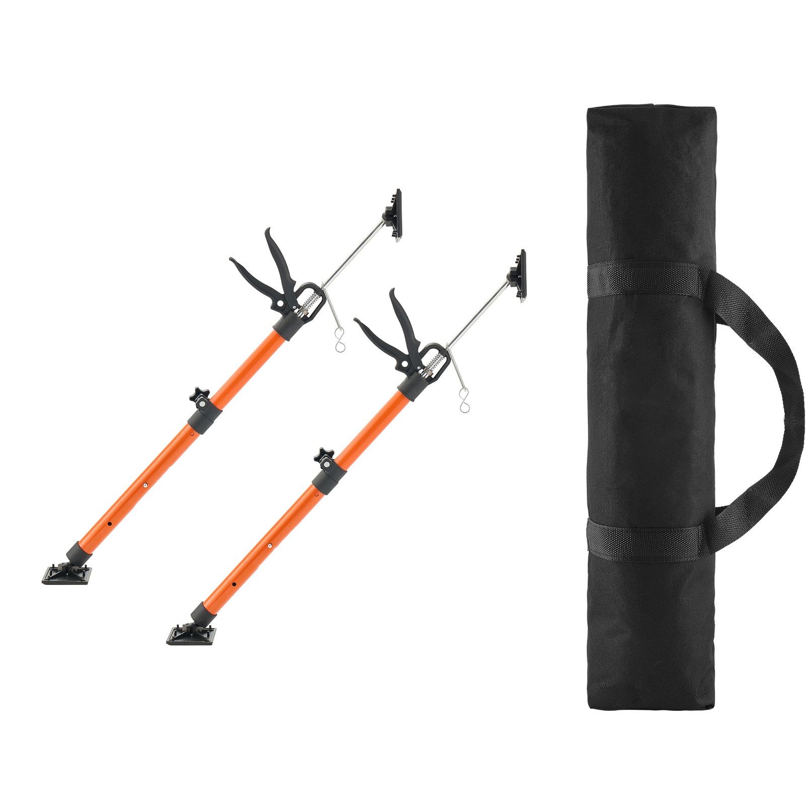 Cabinet Jack Support Pole 2-Pack 154lbs Carbon Steel Telescopic Adjustable Head