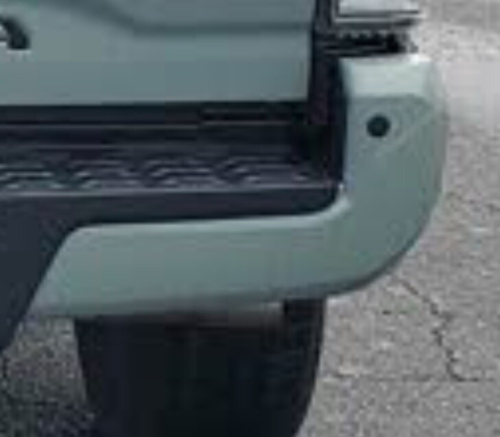 Tacoma Painted 6X3 Lunar Rock Passenger Rear Bumper End Cap RH 16-23 Sensor Hole