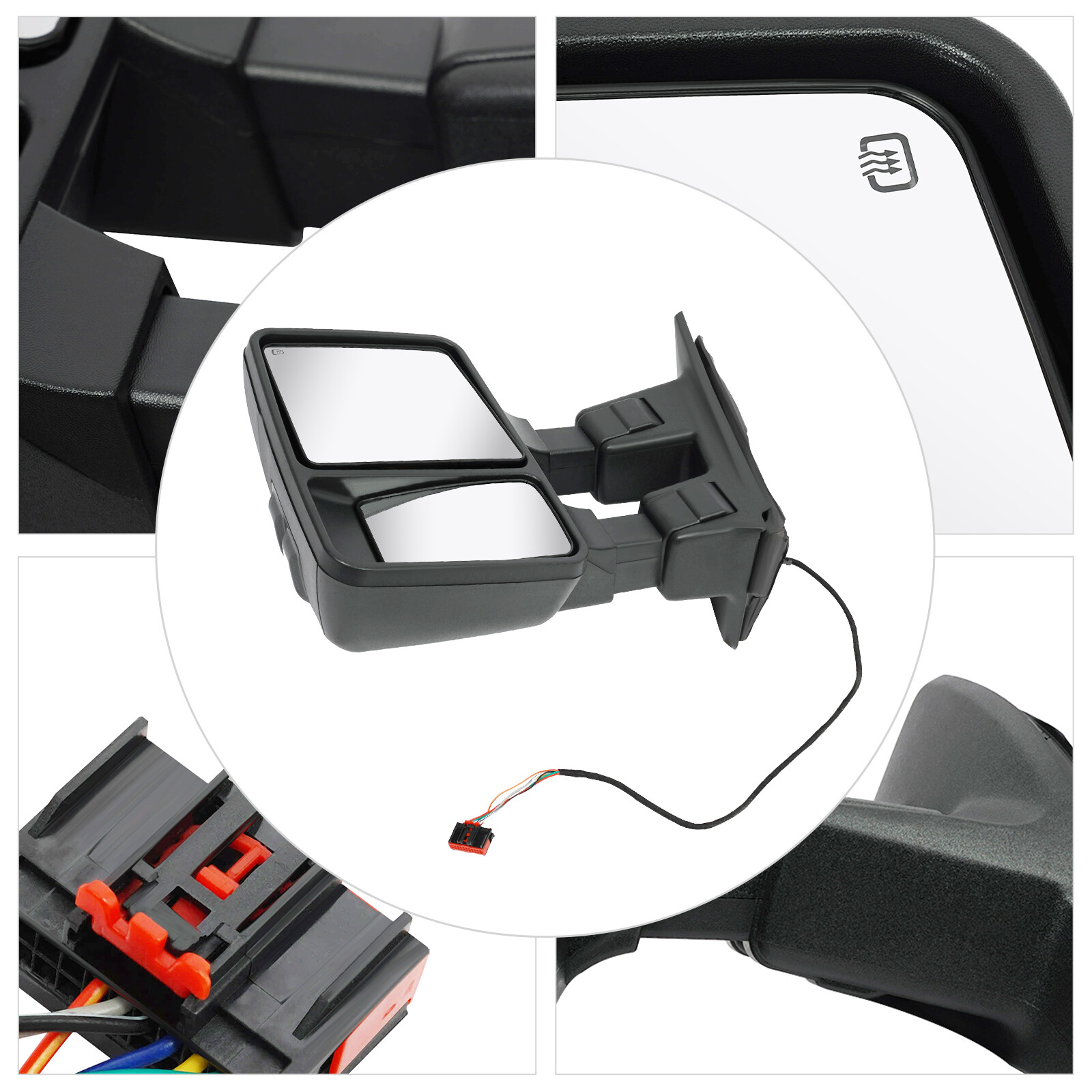 Left Side Mirror Heated Rear View Mirrors For 2008-2016 Ford F250 F350 F450