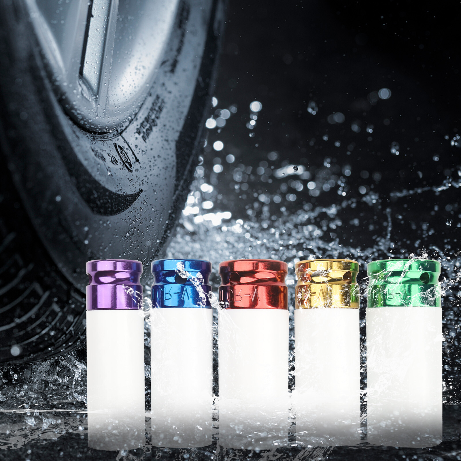 5PC Impact Drive Lug Nut Socket 1/2” Thin Wall Wheel Rim Protector Set 15-22mm
