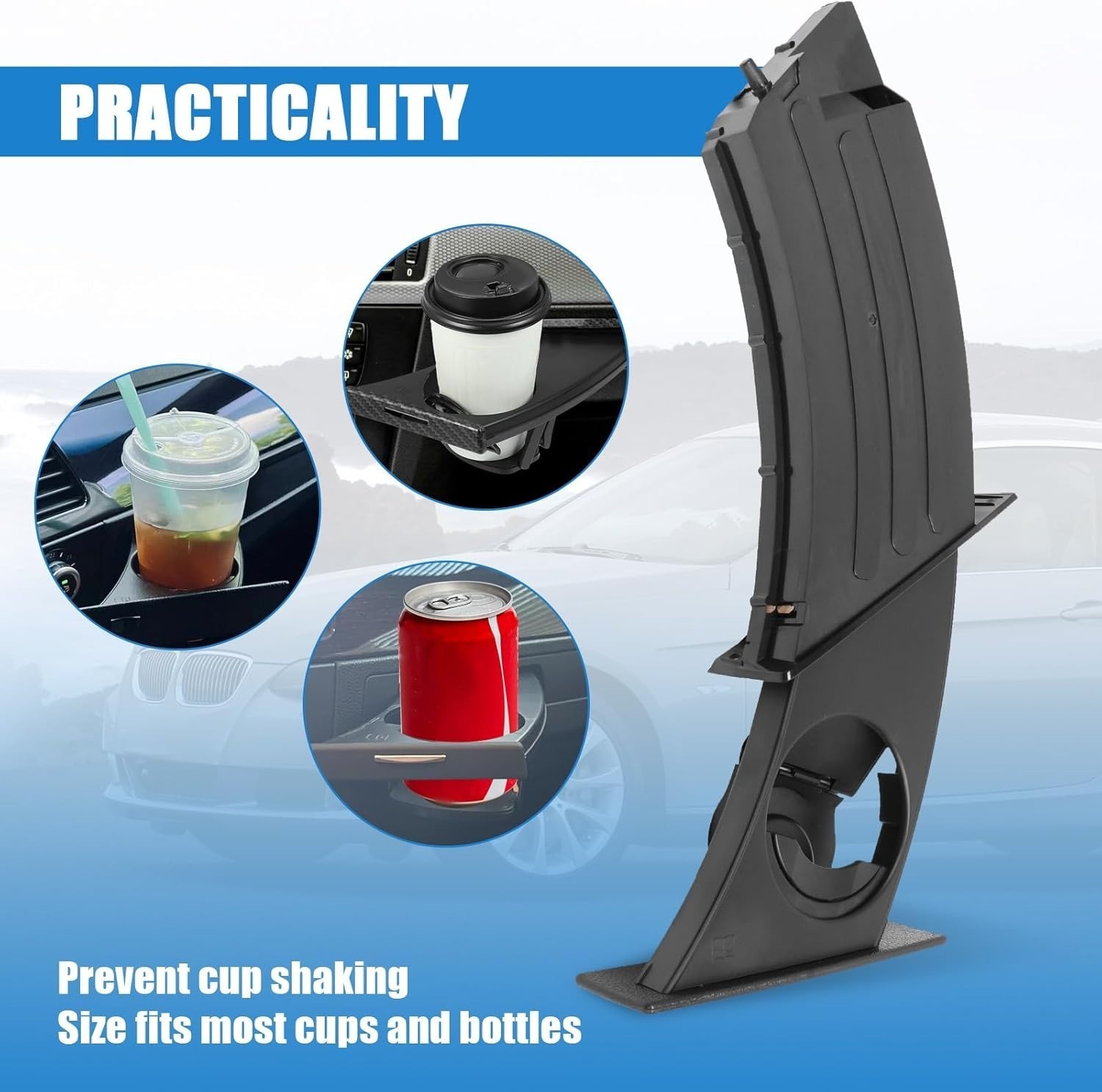 Driver Side Cup Holder Compatible BMW 5 Series E60 E61 2004-2010 51459125622
