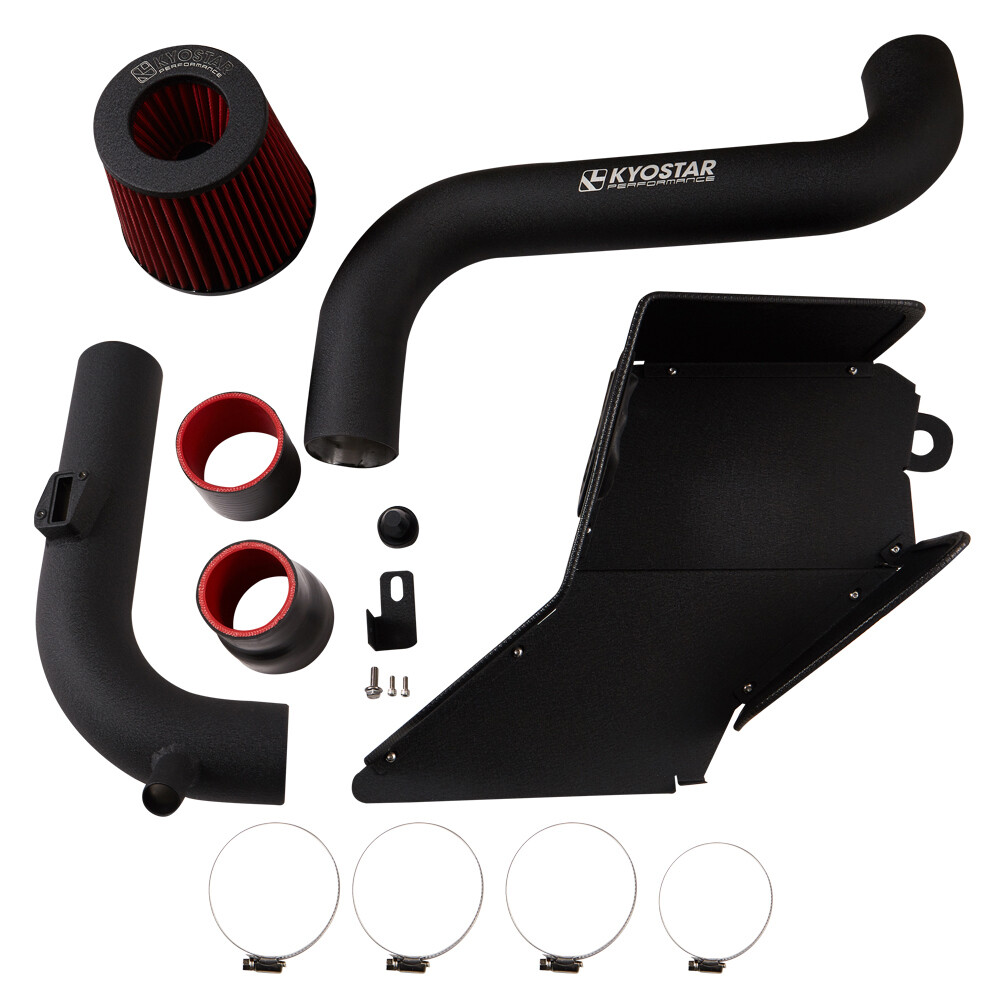 Black Air Intake System For 2.0T FSI EA113 MK5 GTI/GLI MK6 MK2 SEAT Golf R Audi