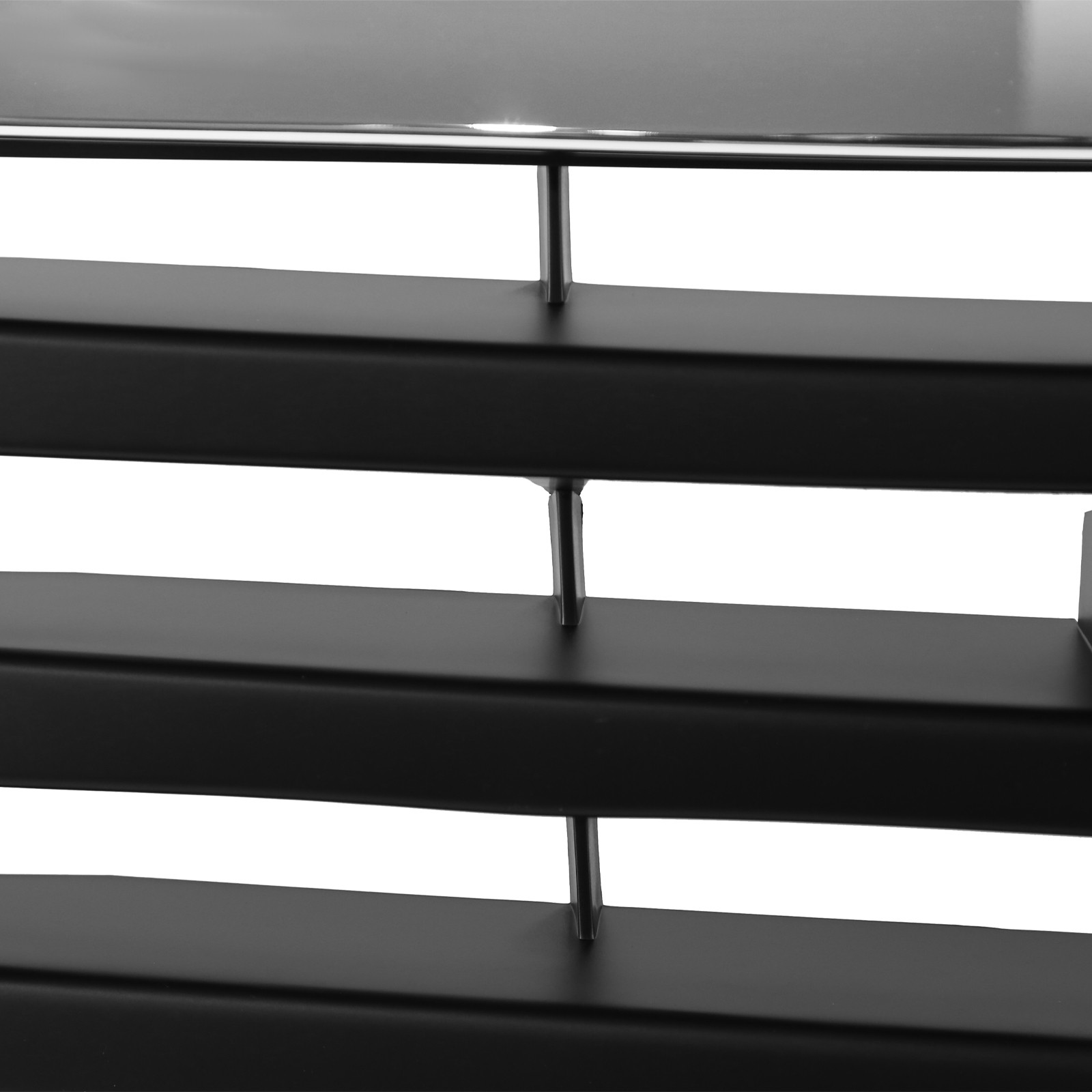 For GMC Sierra 2500/3500 HD 2003-2007 Front Upper Grille Black w/Chrome Shell