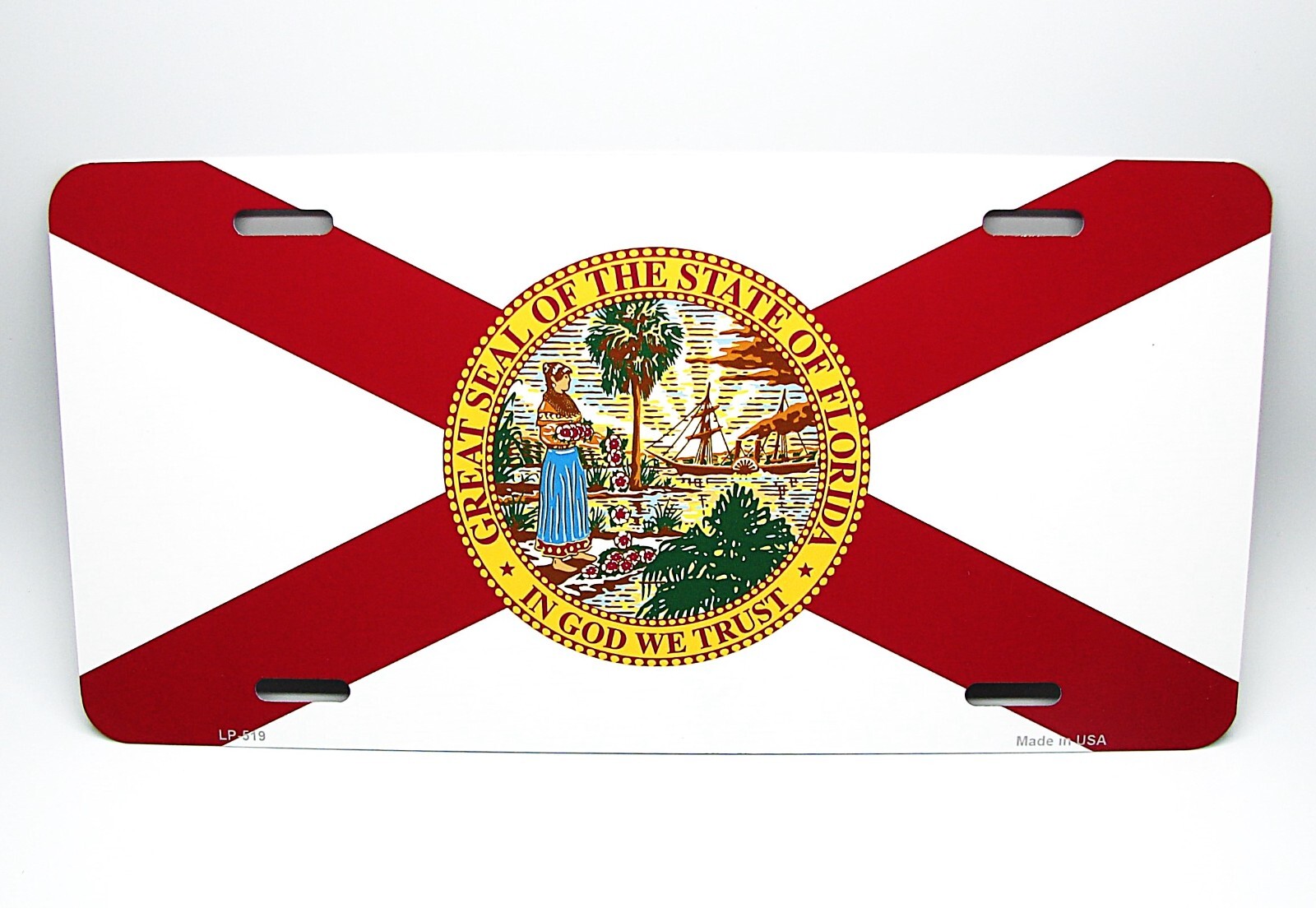 FLORIDA STATE FLAG Metal Novelty Car License Plate Auto Tag