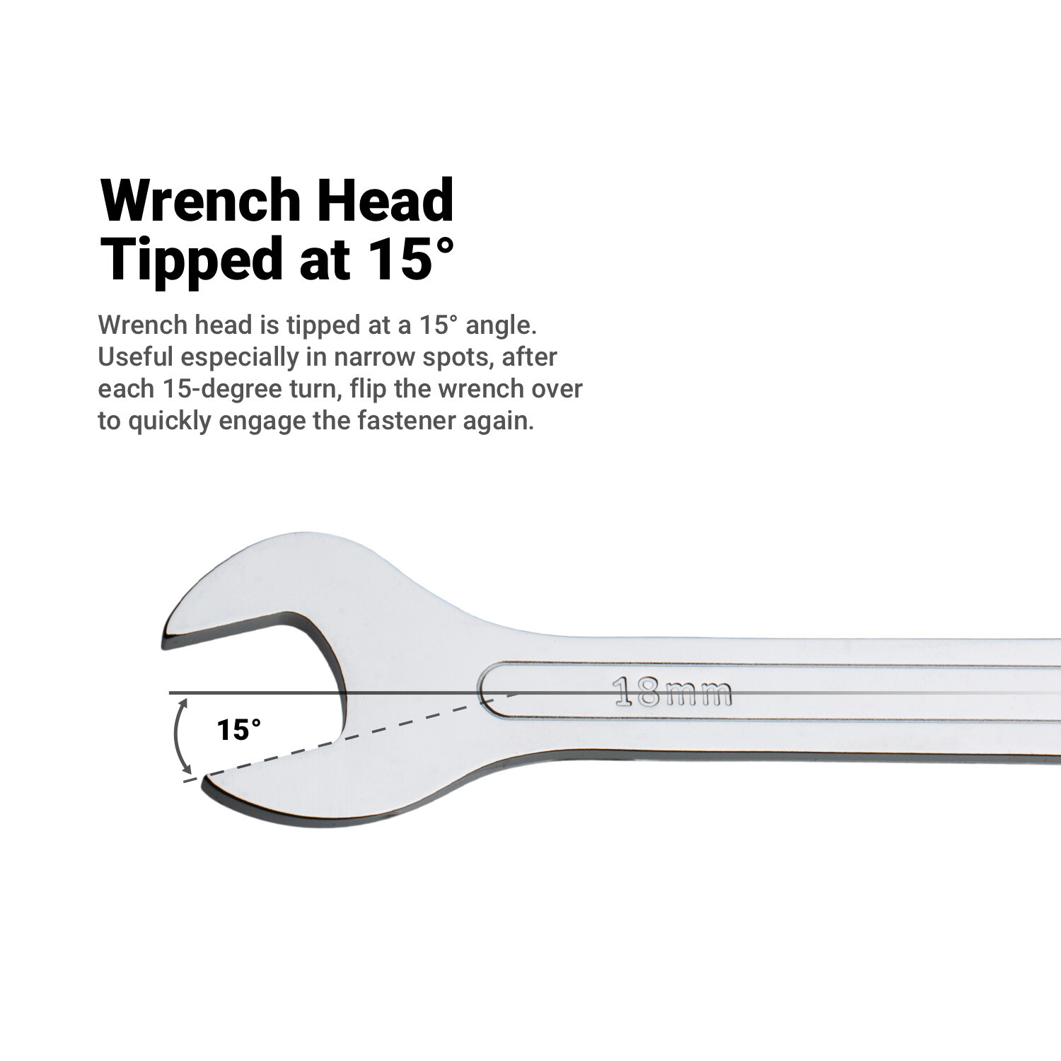 Capri Tools Super-Thin Open End Wrench Set, Metric, 6 to 28 mm, 12-Piece
