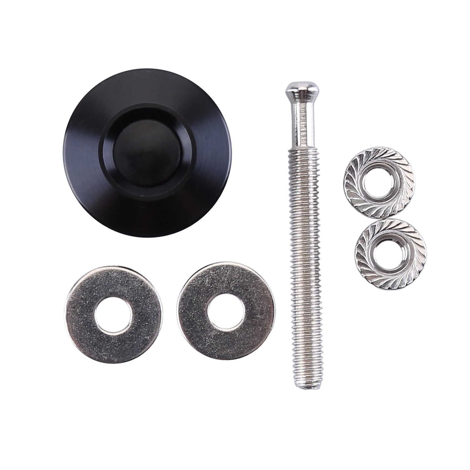 4Pcs Push Button Quick Release Hood Pins Bonnet Lock Clip Latch Bumper Universal