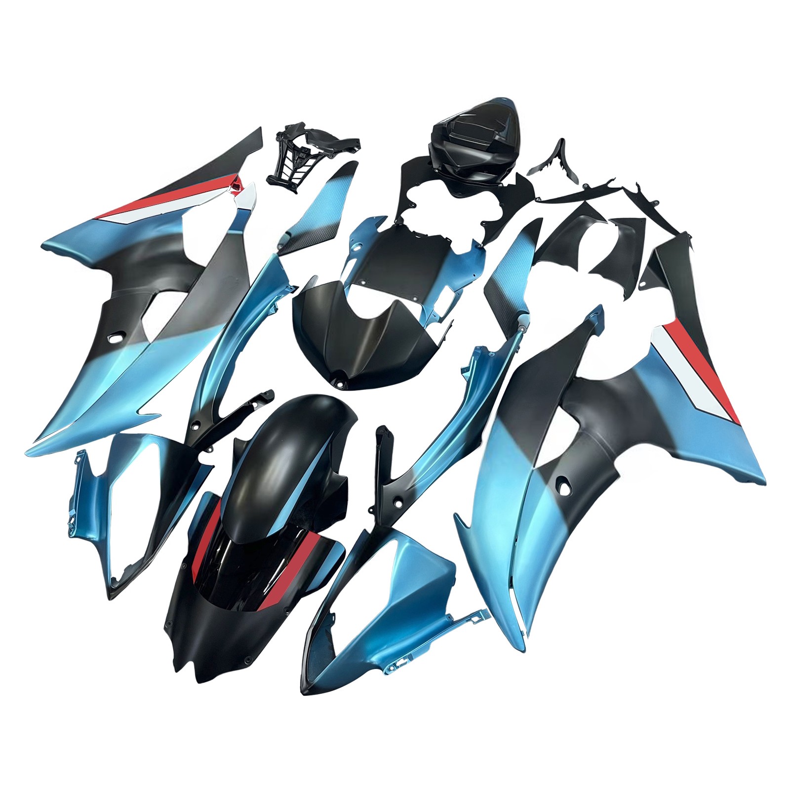 Injection Fairing Kit Bodywork Plastic ABS For Yamaha YZF 600 R6 2008-2016 #210
