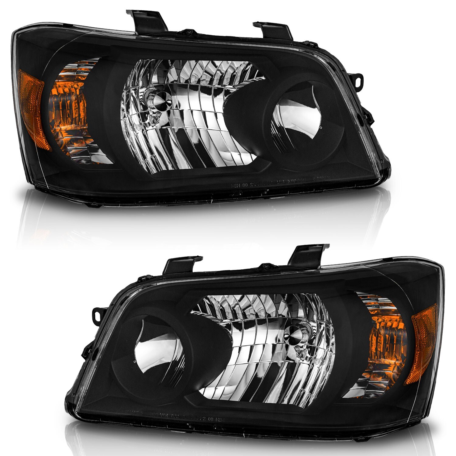Pair Headlights For 2004-2006 Toyota Highlander Halogen Driver & Passenger