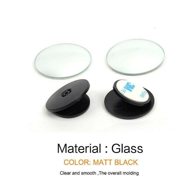 1*2Pcs small round mirror blind spot car rearview mirror auxiliary mirro