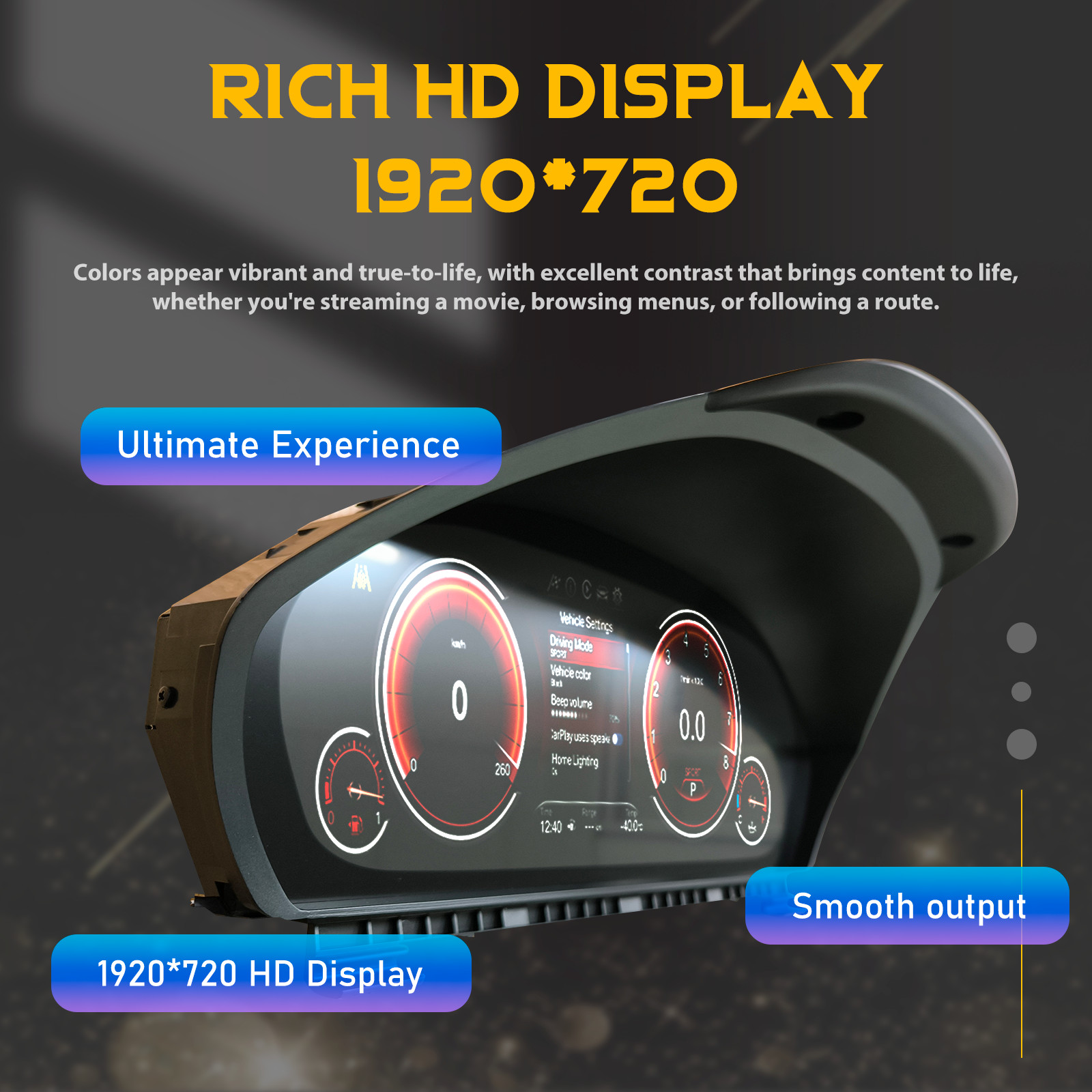 12.3” HD Digital Cluster Dashboard For BMW Z4 E89 09-17 Instrument Speedometer