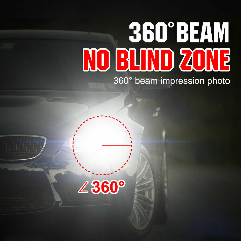 H13 9008 High Low Beam LED Headlight Bulb White 6000K Super Bright 6000K