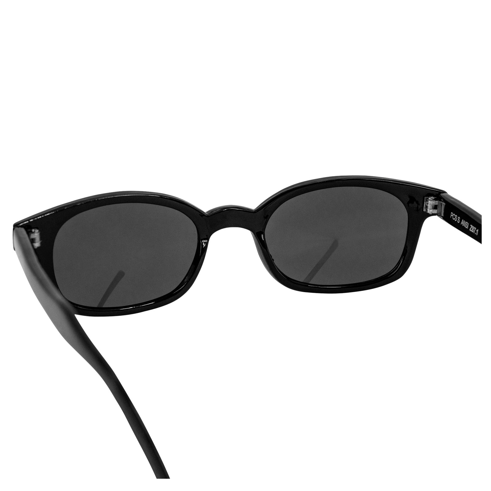 Pacific Coast Sunglasses X-KD’s Classic Biker Sunglasses Black Frames & Smoke