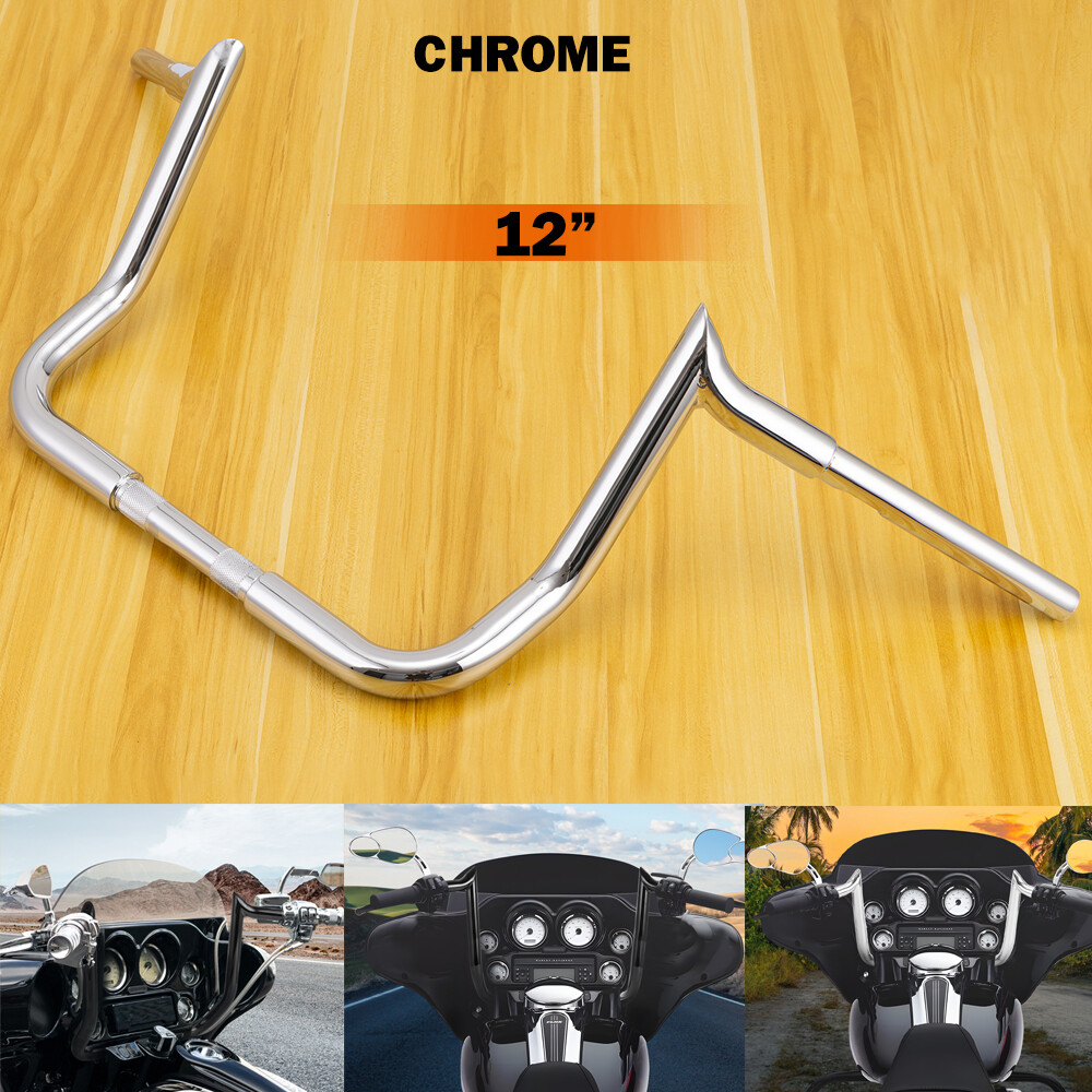 12″ 14″ 16″ Meathook Bar Handlebar For Harley Touring Street Glide Electra Glide