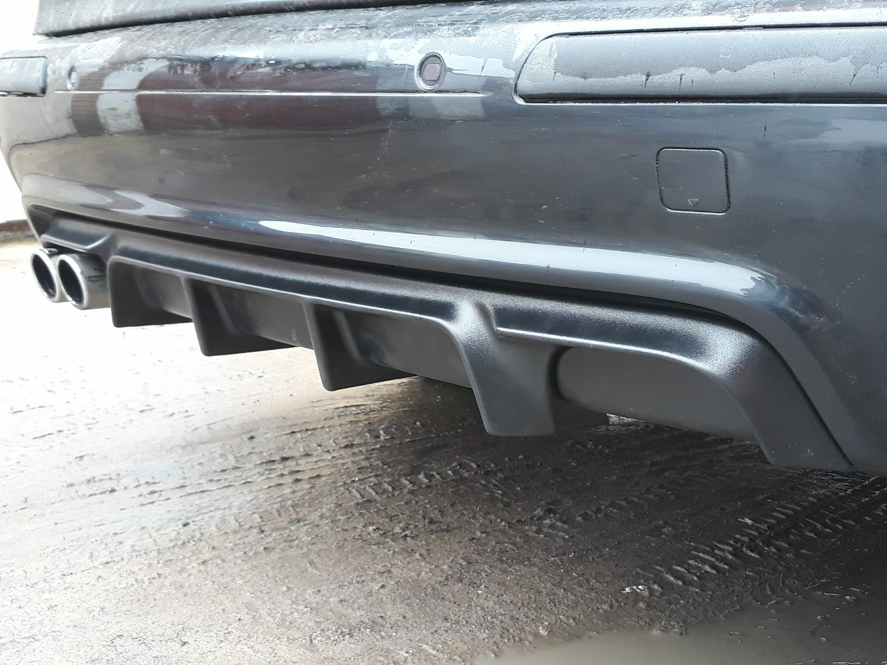 Wagon Touring BMW E39 M sport rear diffuser, abs plastic, video review