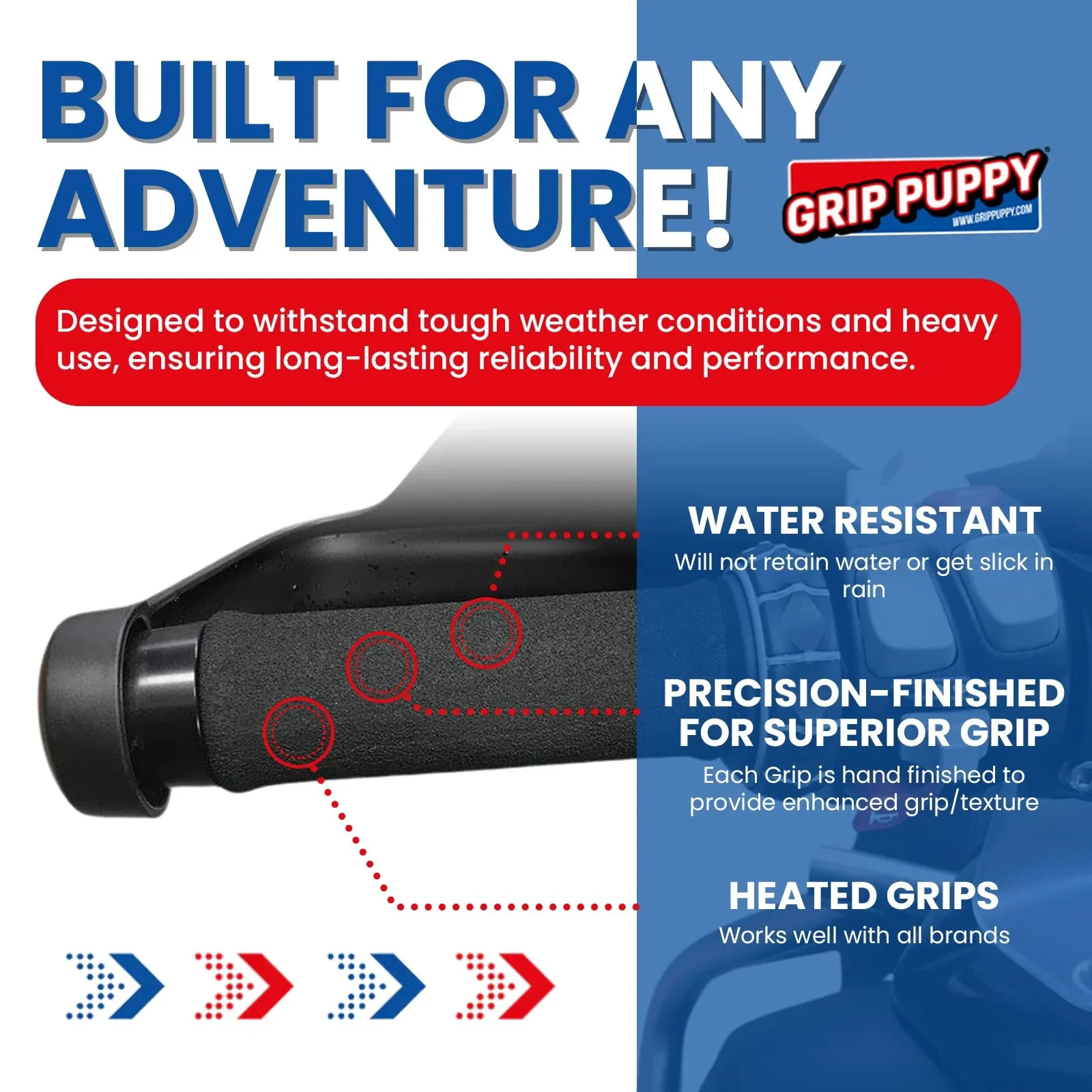 Grip Puppy Comfort Grips, Universal Fit Over Standard Grip | 5 Year Warranty