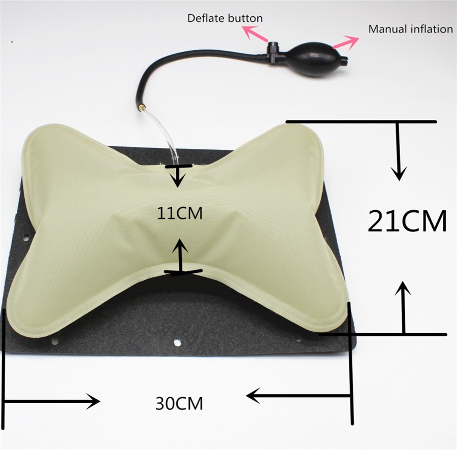 Car Seat Built-in Air Pressure Lumbar Support Manual Inflation Adjustable Height