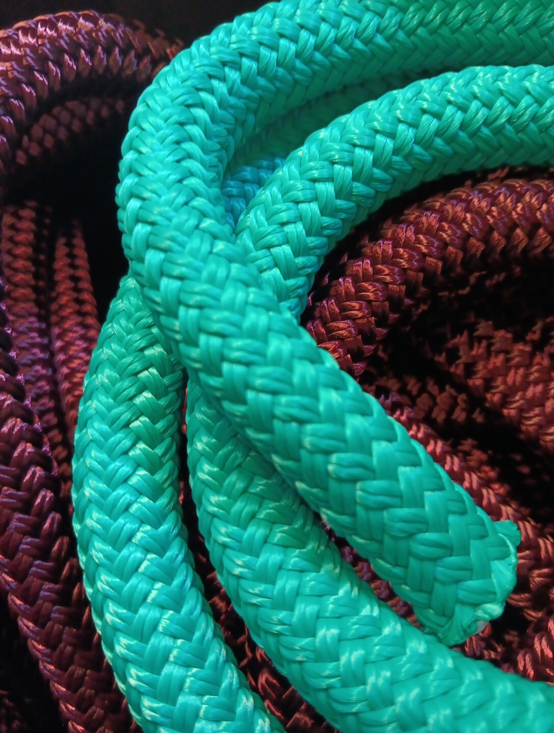 1/2 x 200 ft. Double Braid-Yacht Braid Polyester Rope. Turquoise