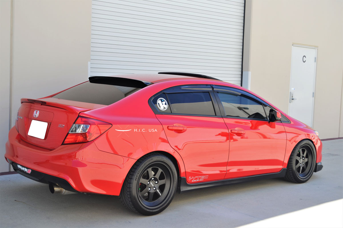HIC USA 2012 to 2015 Civic 4dr vent shade window visor OEM injection quality