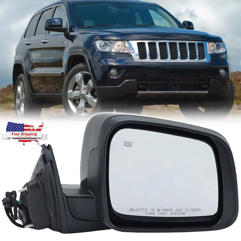 Power Heated Mirror Passenger Side for 2011-2021 Jeep Grand Cherokee Manual Fold