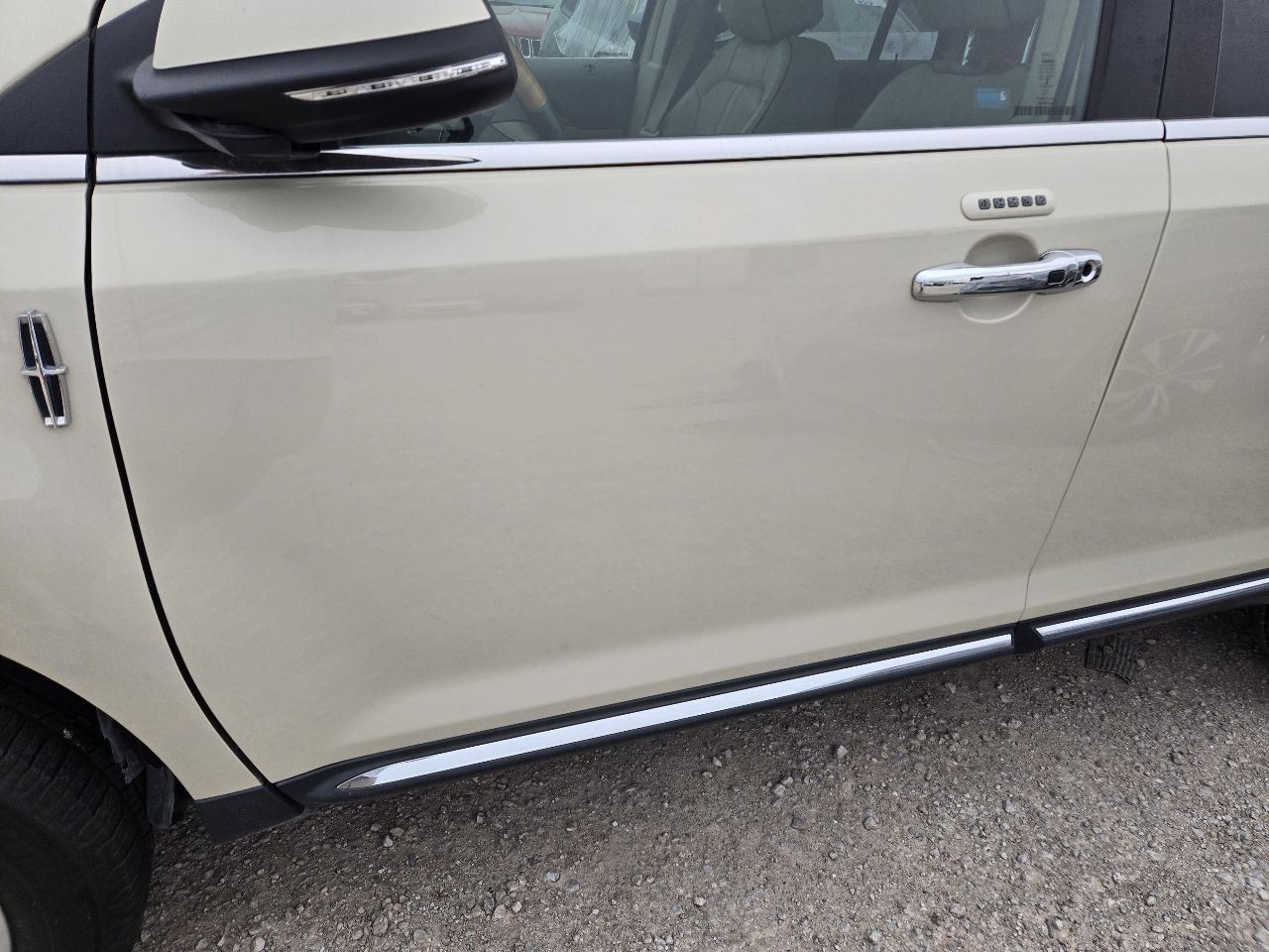 2012-2015 Lincoln MKX Passenger Side View Mirror Manual Fold w/Blind Spot Alert