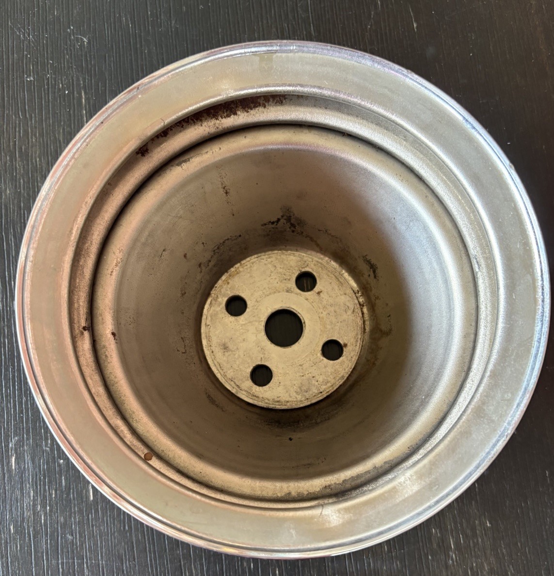 Chrome Plated Water Pump Double Groove Belt Pulley Believe To Fit SBC