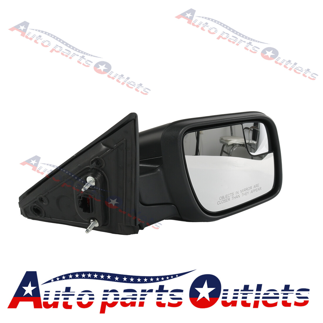 New Right Side Power Mirror Black For Ford 2011-15 Explorer Manual Fold Textured